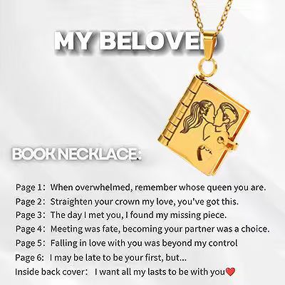 Love Letter Envelope Titanium Steel Necklace