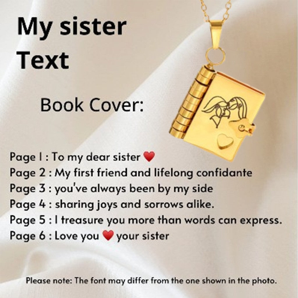 Love Letter Envelope Titanium Steel Necklace