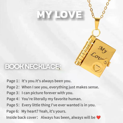 Love Letter Envelope Titanium Steel Necklace