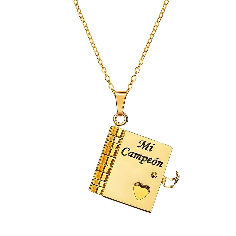Love Letter Envelope Titanium Steel Necklace
