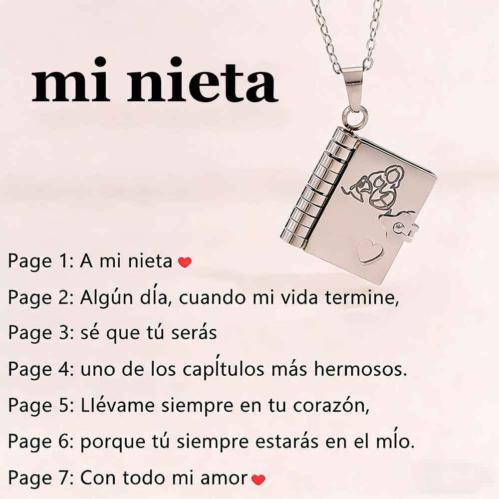 Love Letter Envelope Titanium Steel Necklace