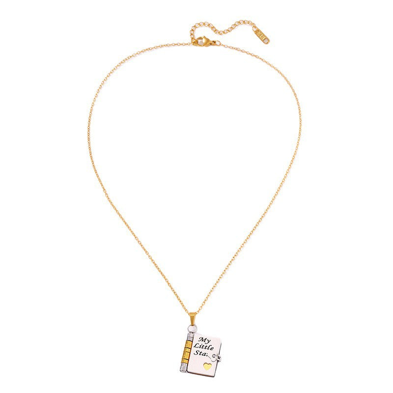 Love Letter Envelope Titanium Steel Necklace