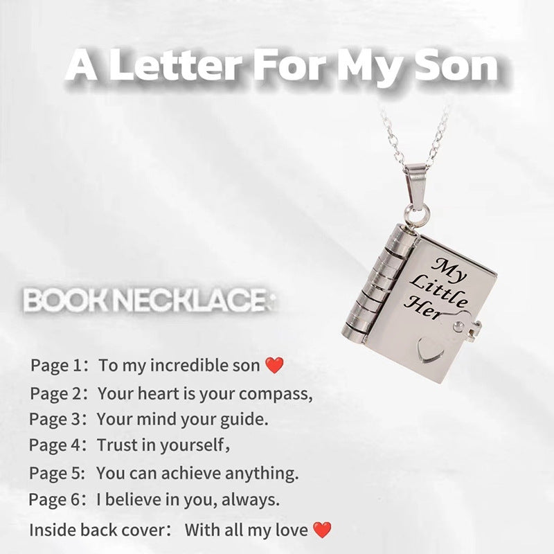 Love Letter Envelope Titanium Steel Necklace