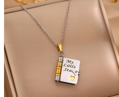 Love Letter Envelope Titanium Steel Necklace