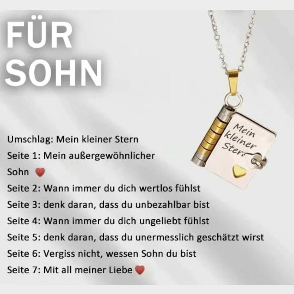 Love Letter Envelope Titanium Steel Necklace