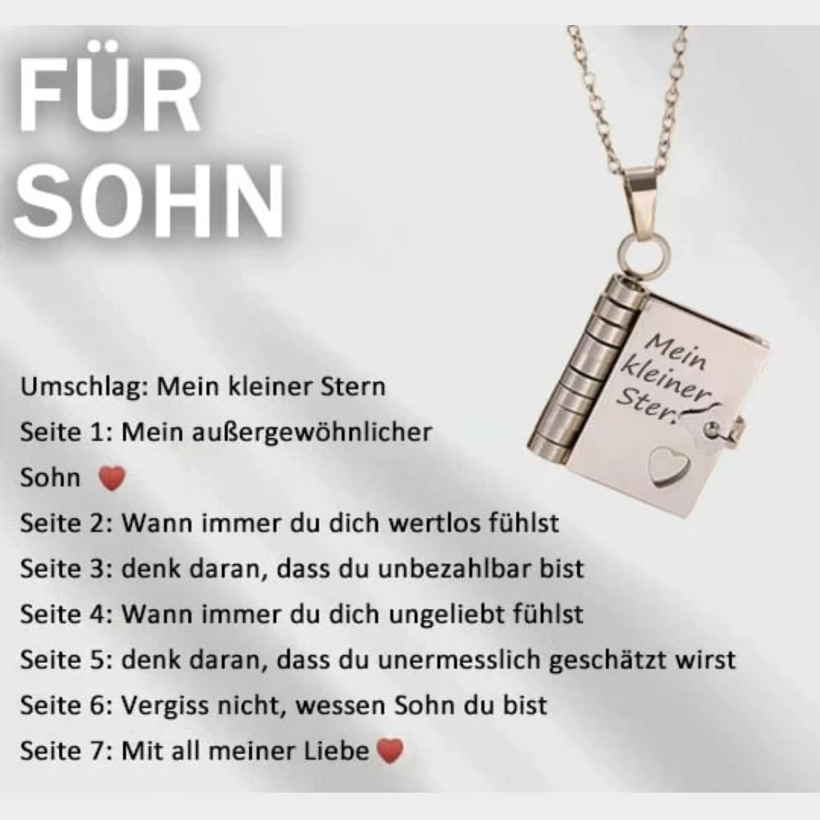 Love Letter Envelope Titanium Steel Necklace
