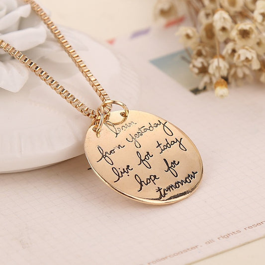Love-shaped Alloy Beaded Necklace