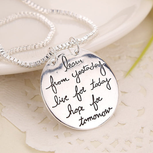 Love-shaped Alloy Beaded Necklace