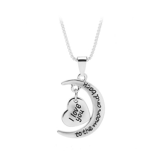 Love-shaped Alloy Beaded Necklace