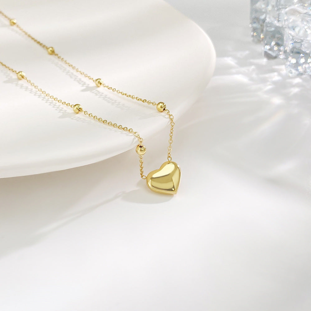 Love-themed titanium steel necklace