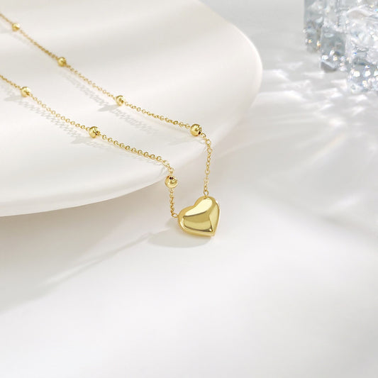 Love-themed titanium steel necklace