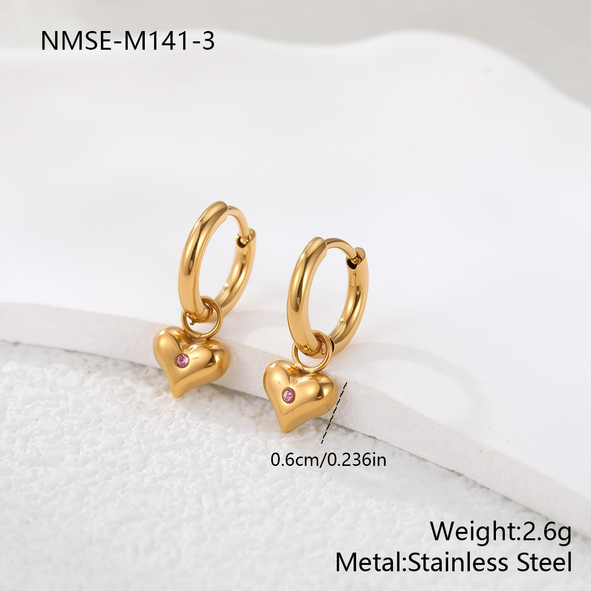 Loving-heart earrings