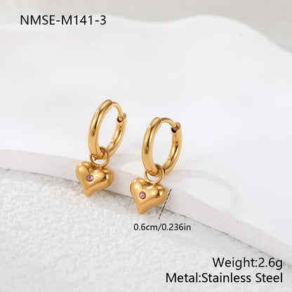 Loving-heart earrings