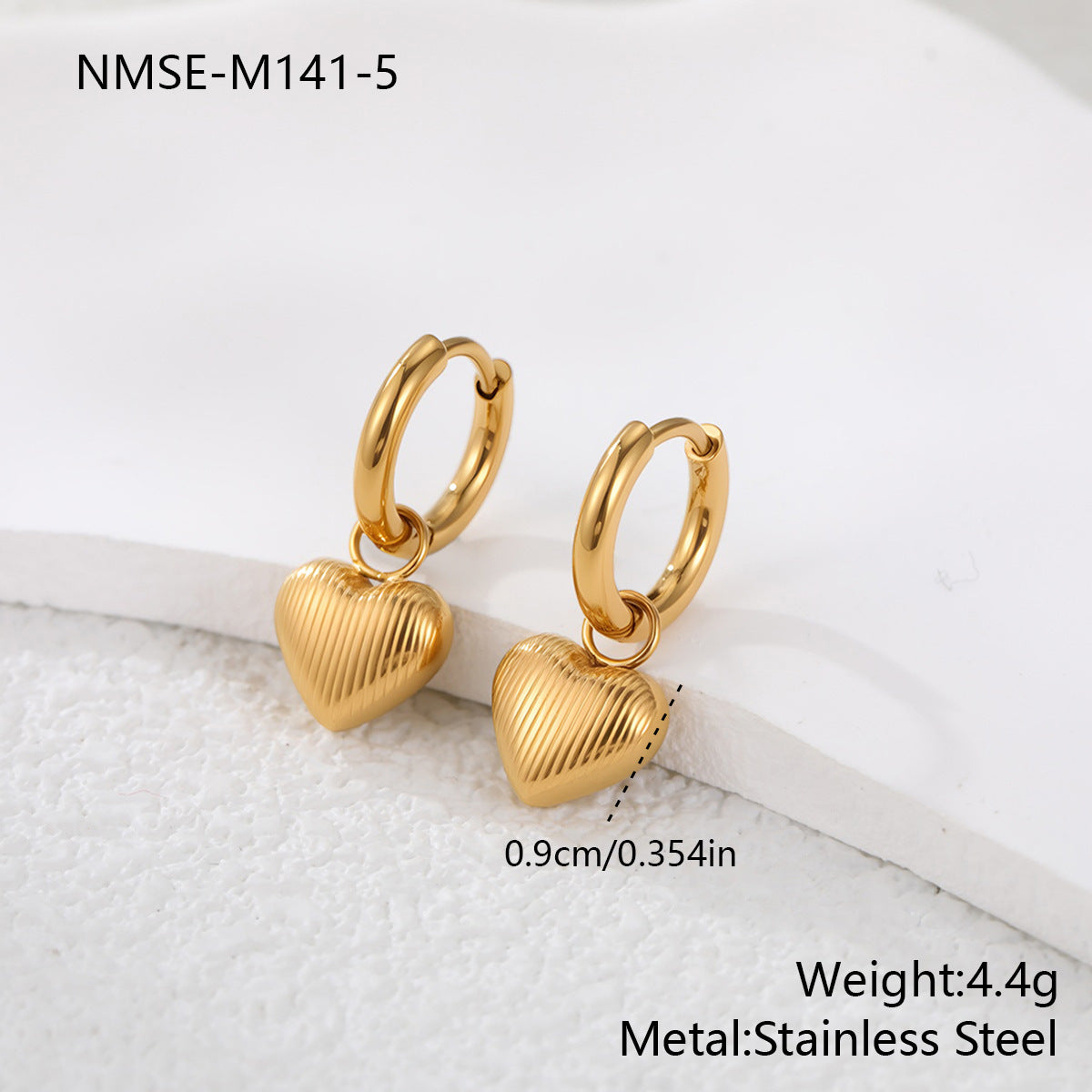 Loving-heart earrings