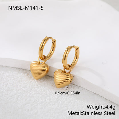 Loving-heart earrings