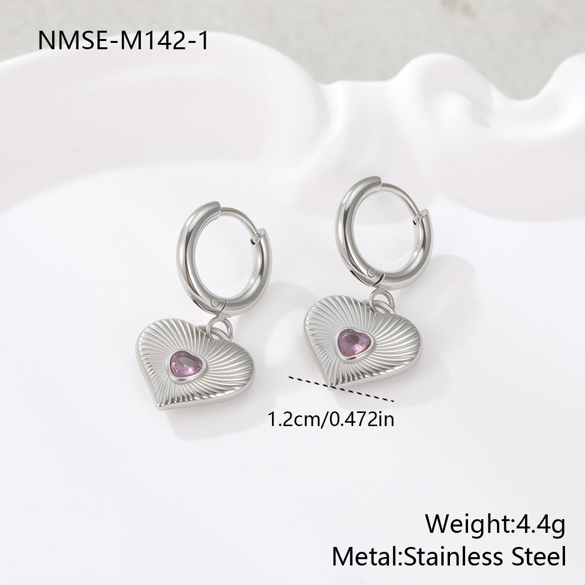 Loving-heart earrings