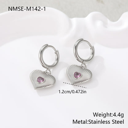 Loving-heart earrings