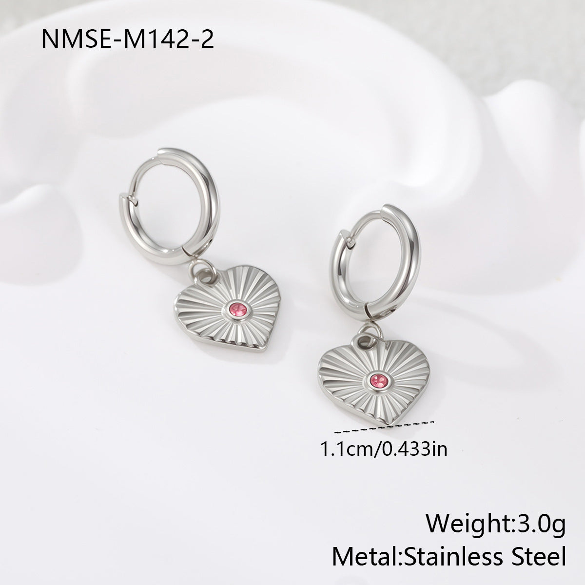 Loving-heart earrings
