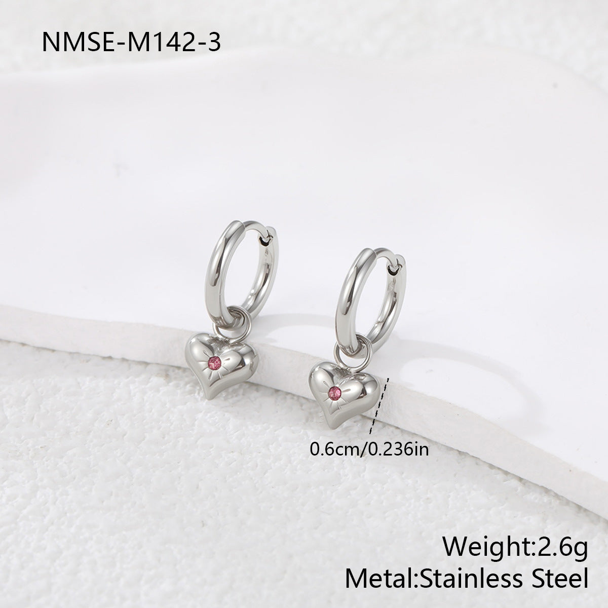Loving-heart earrings