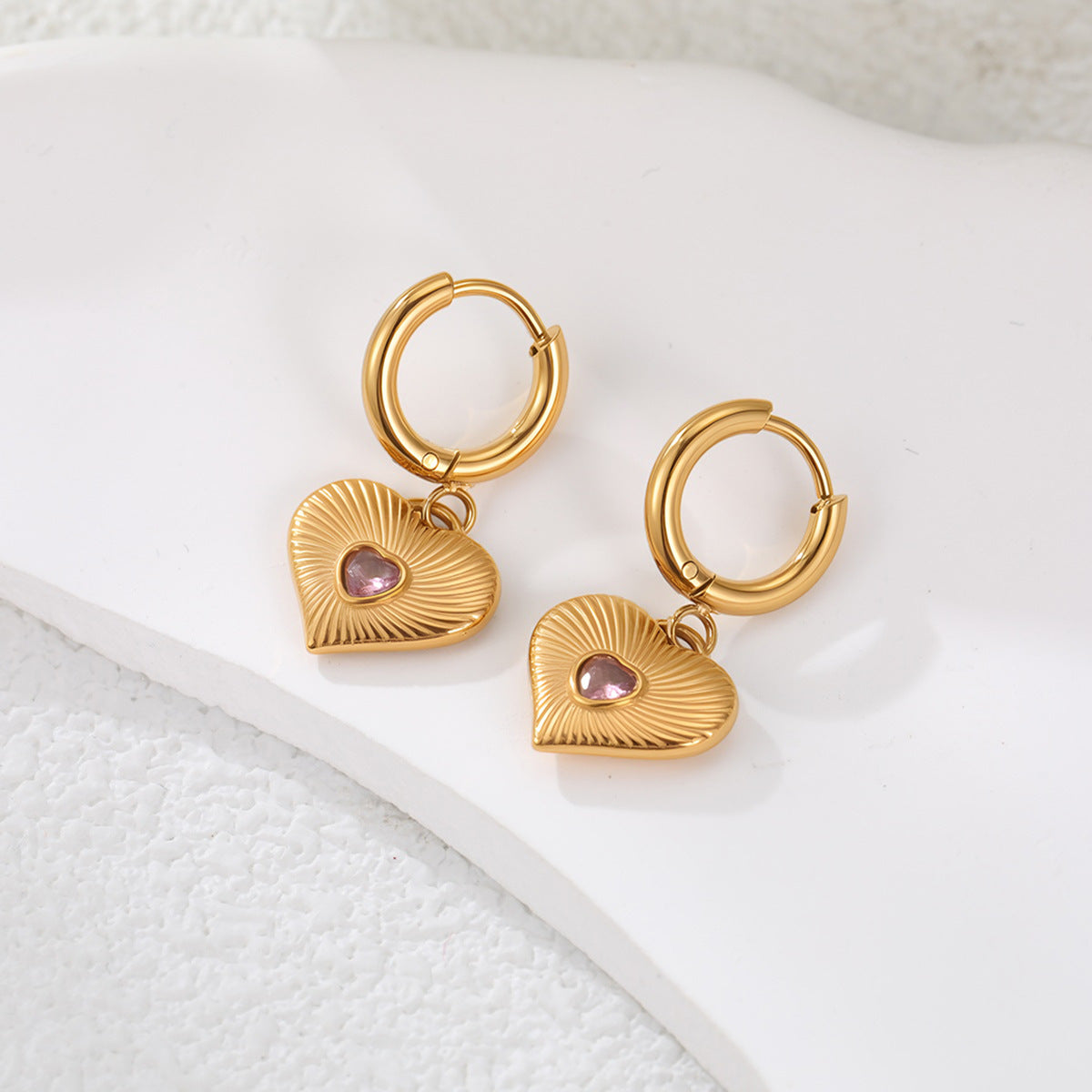 Loving-heart earrings
