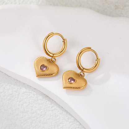 Loving-heart earrings