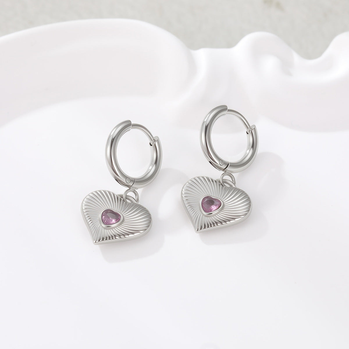 Loving-heart earrings
