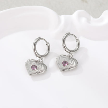 Loving-heart earrings