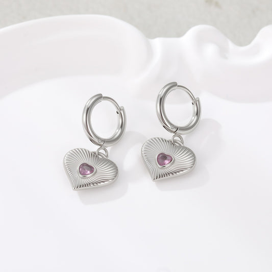 Loving-heart earrings