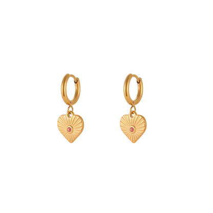 Loving-heart earrings