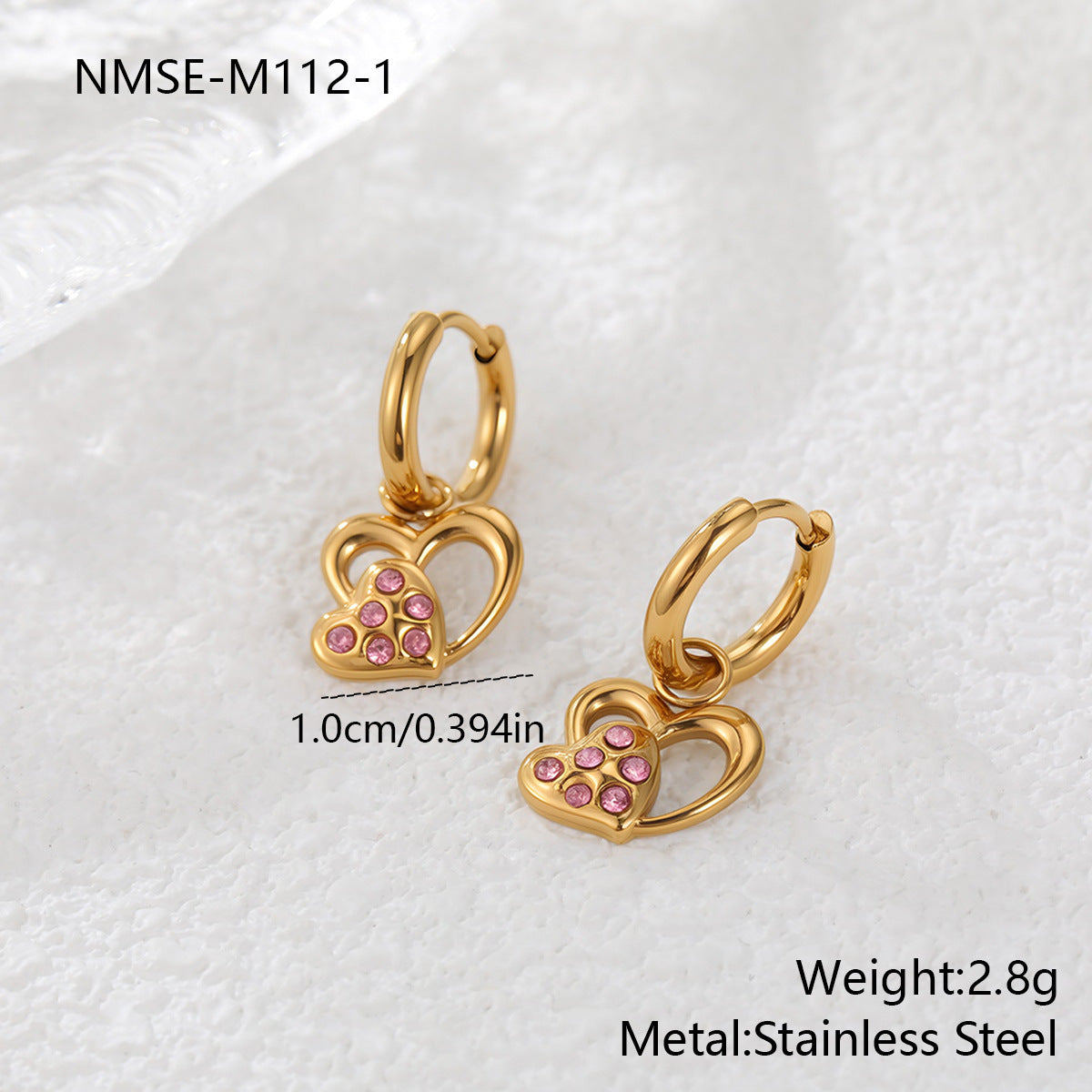 Loving-heart earrings