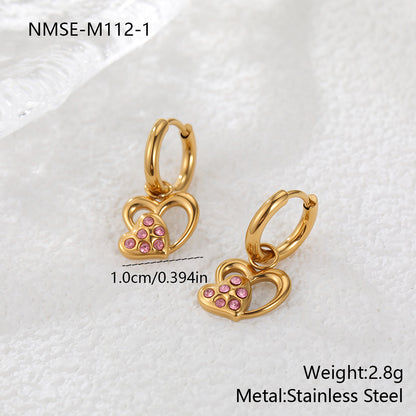 Loving-heart earrings