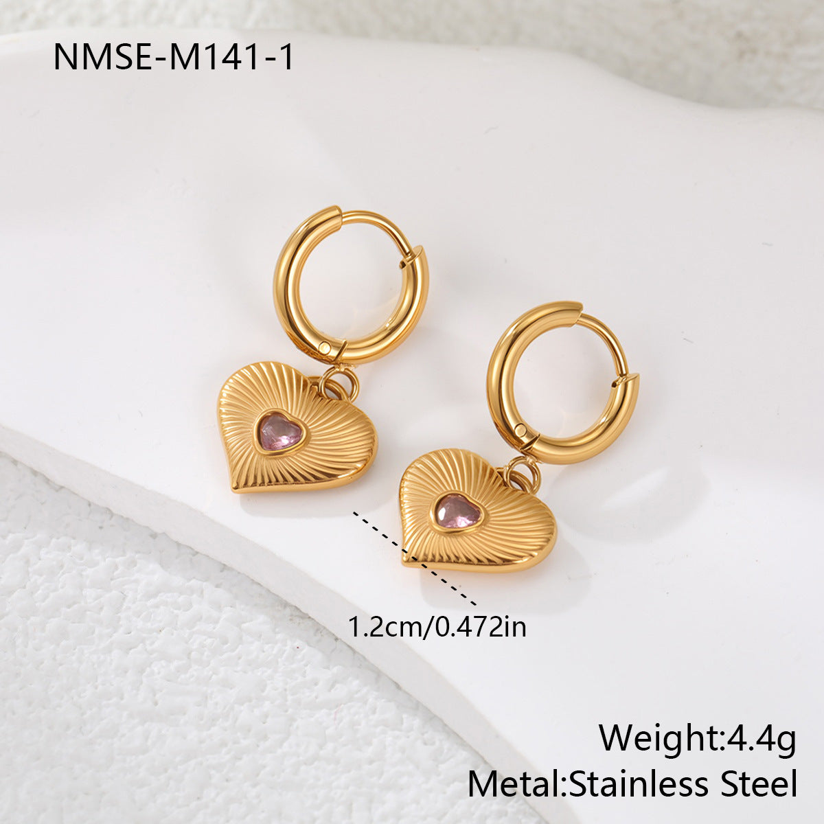 Loving-heart earrings