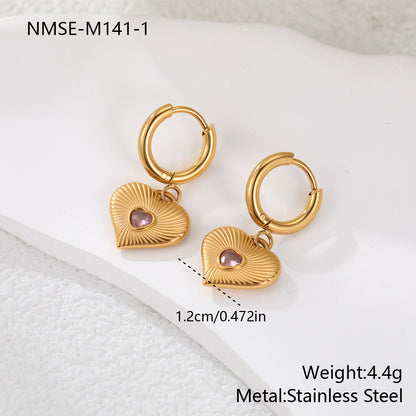 Loving-heart earrings