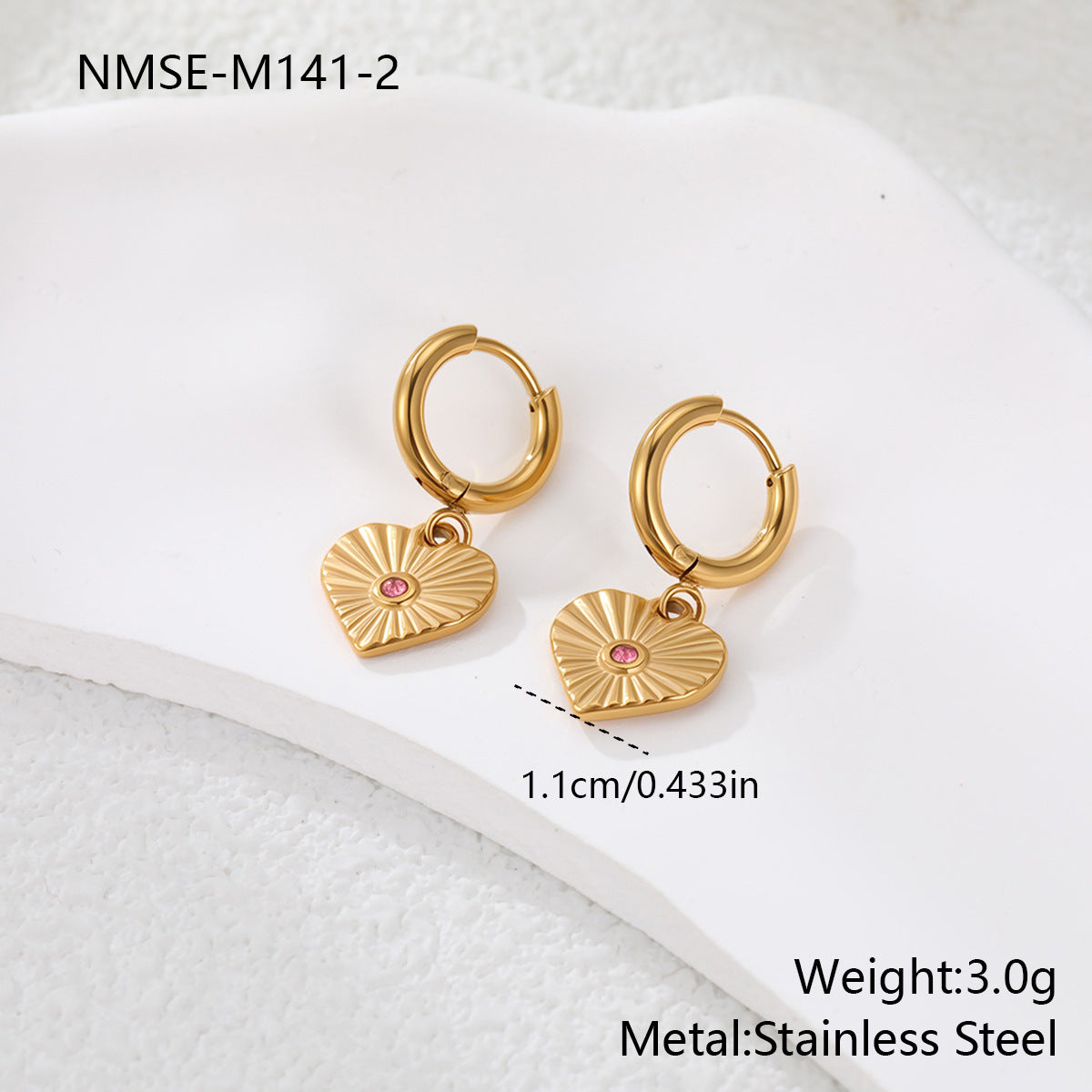 Loving-heart earrings