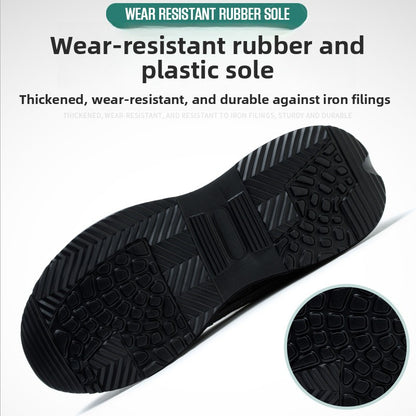 Low-cut mesh safety shoes