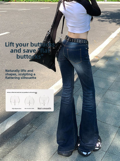 Low-rise fleece jeans