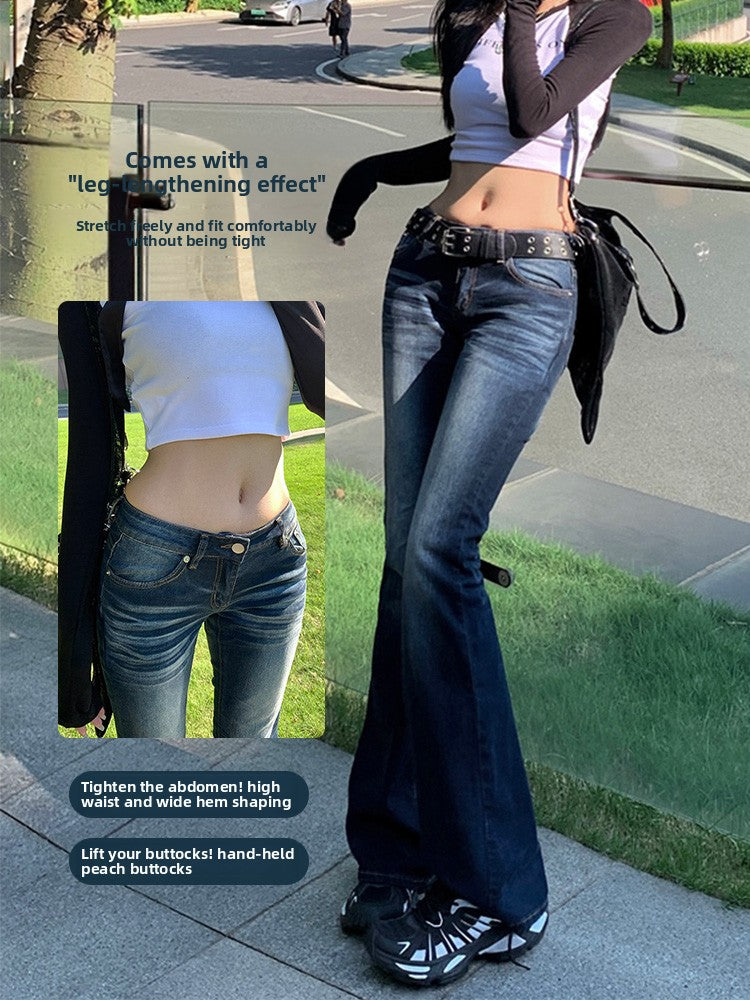 Low-rise fleece jeans