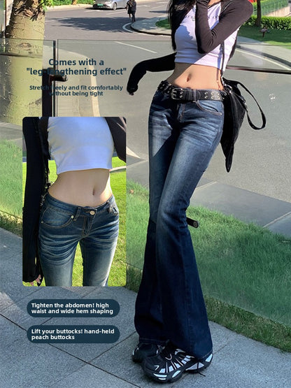 Low-rise fleece jeans