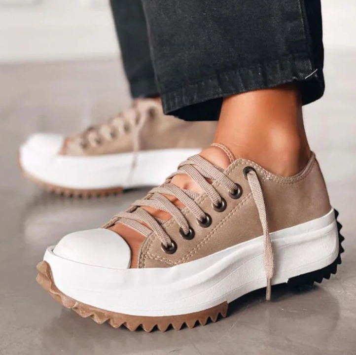 Low Top Thick Sole Canvas Shoes