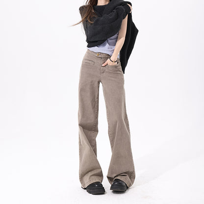Low-Waist Straight-Leg Jeans