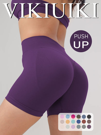Low-waist yoga shorts with a butt-lifting effect