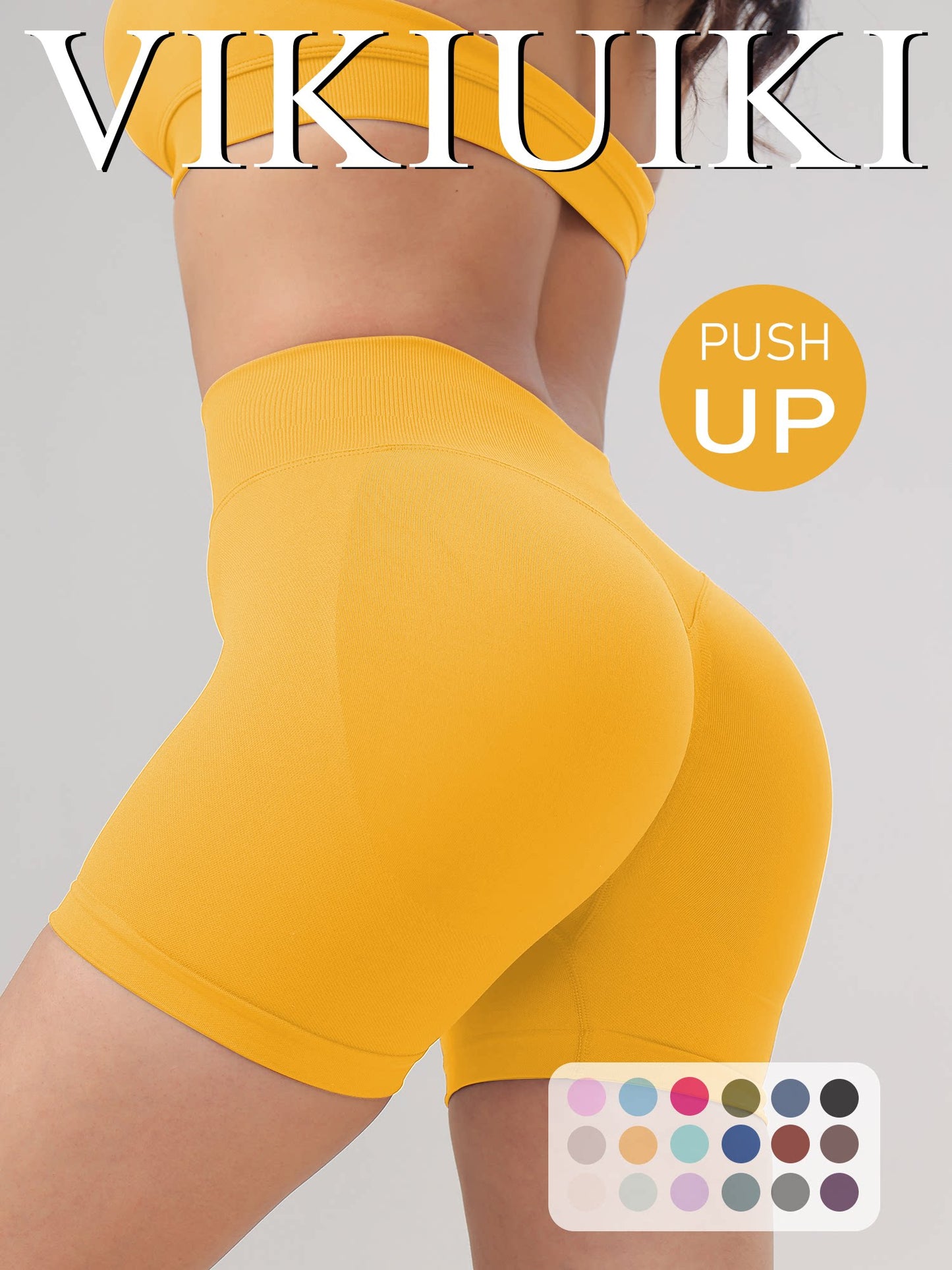 Low-waist yoga shorts with a butt-lifting effect