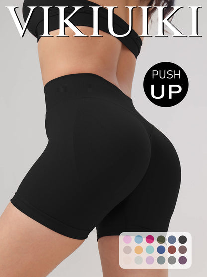 Low-waist yoga shorts with a butt-lifting effect