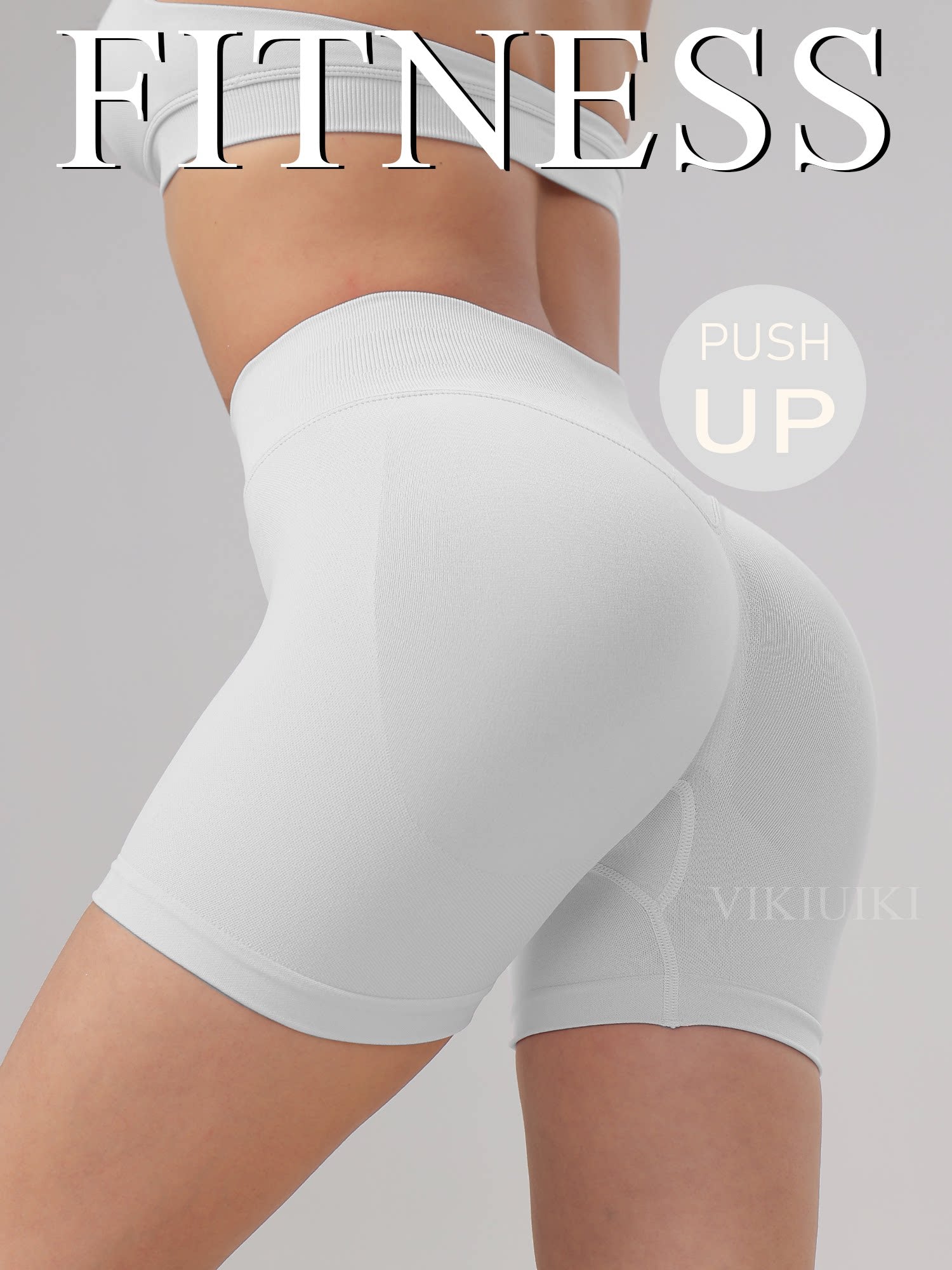 Low-waist yoga shorts with a butt-lifting effect