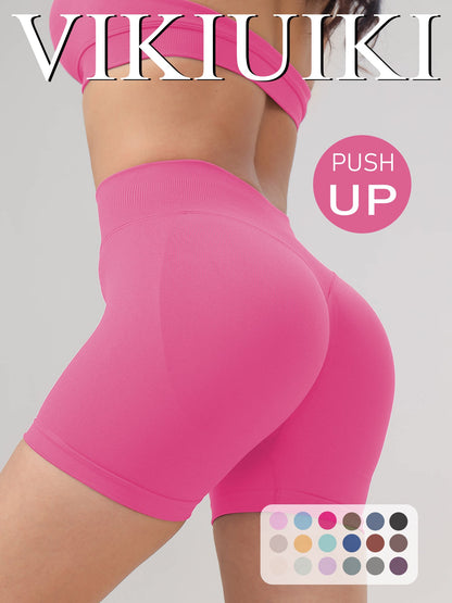 Low-waist yoga shorts with a butt-lifting effect