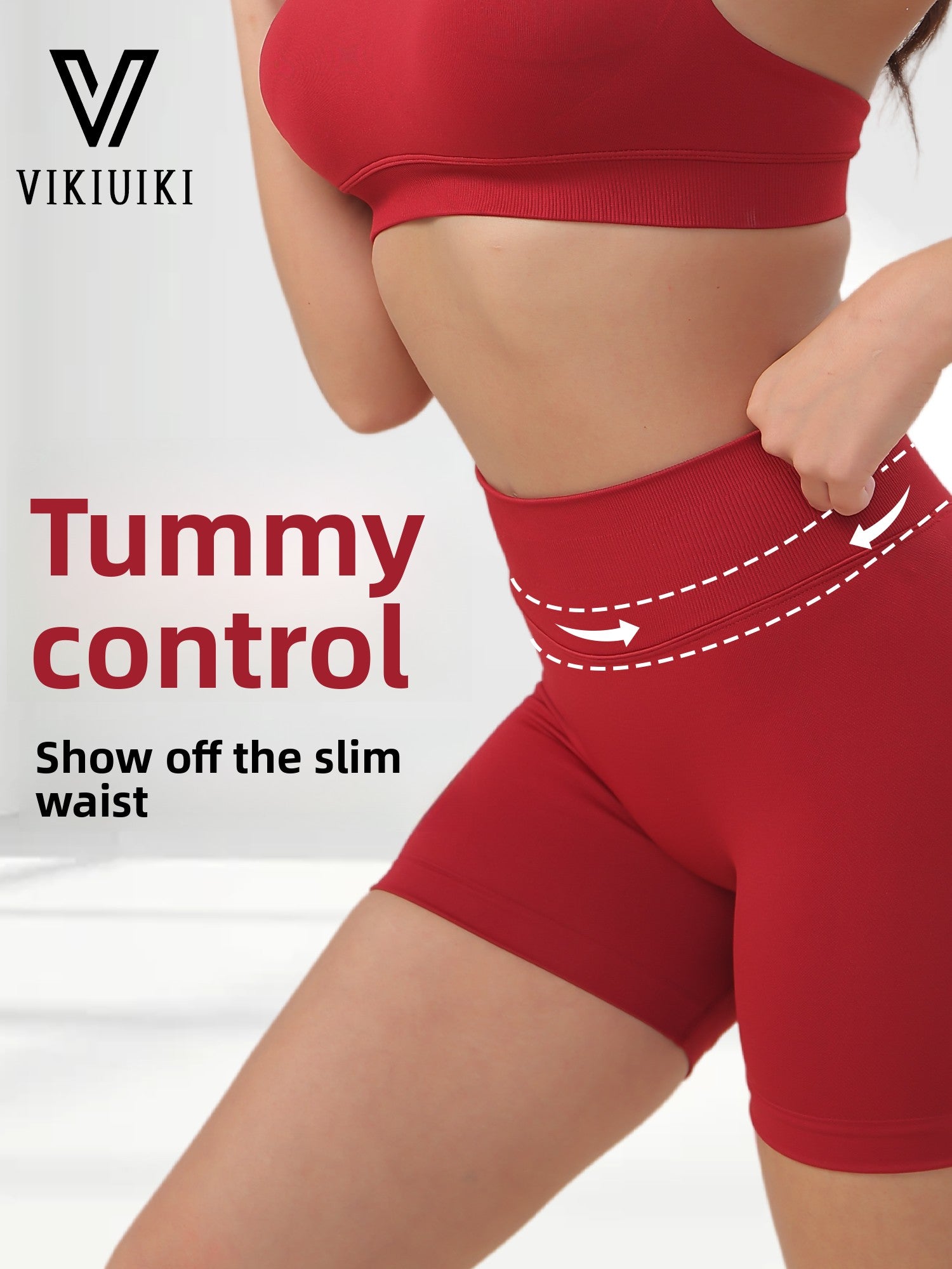 Low-waist yoga shorts with a butt-lifting effect