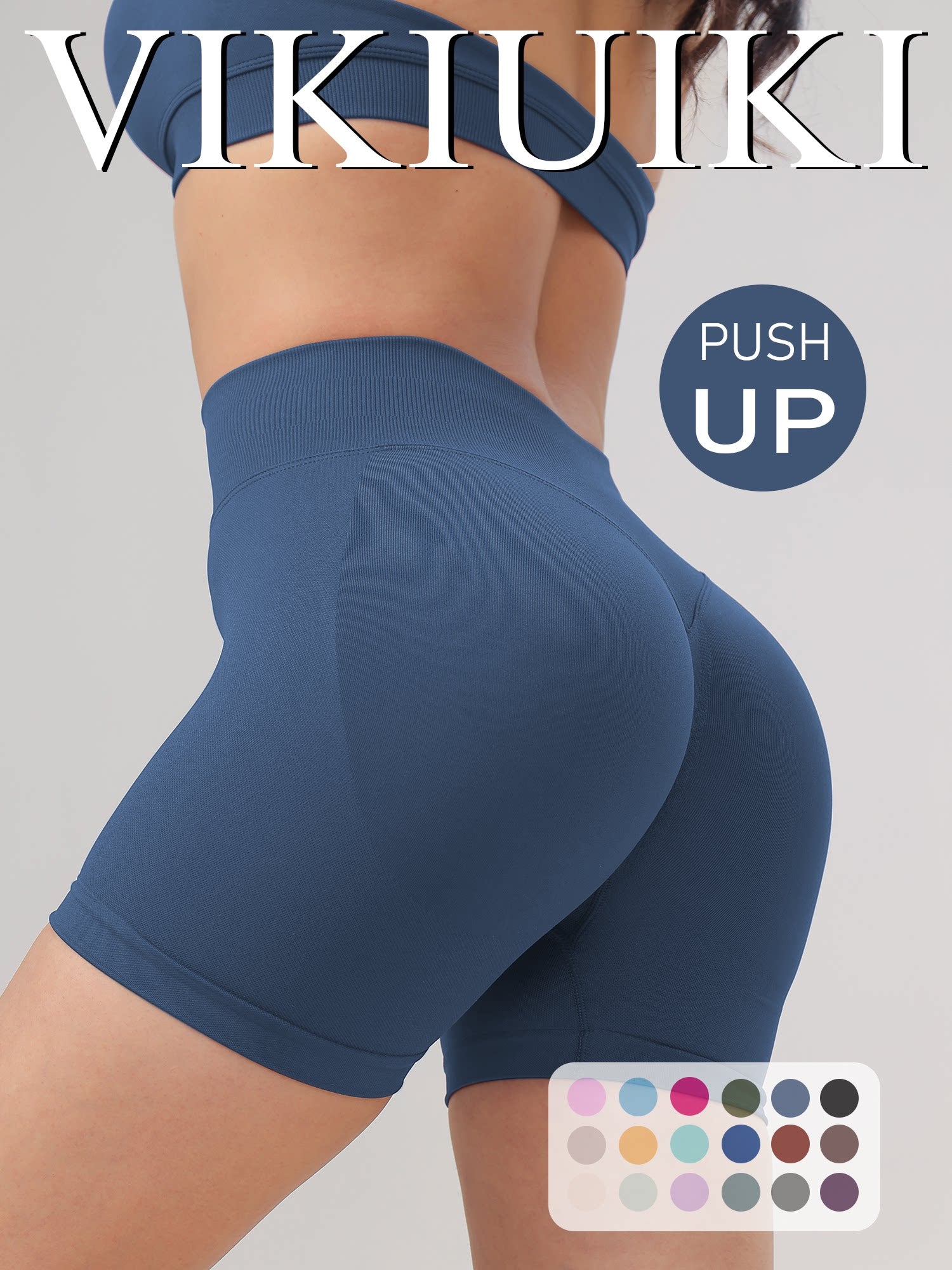 Low-waist yoga shorts with a butt-lifting effect