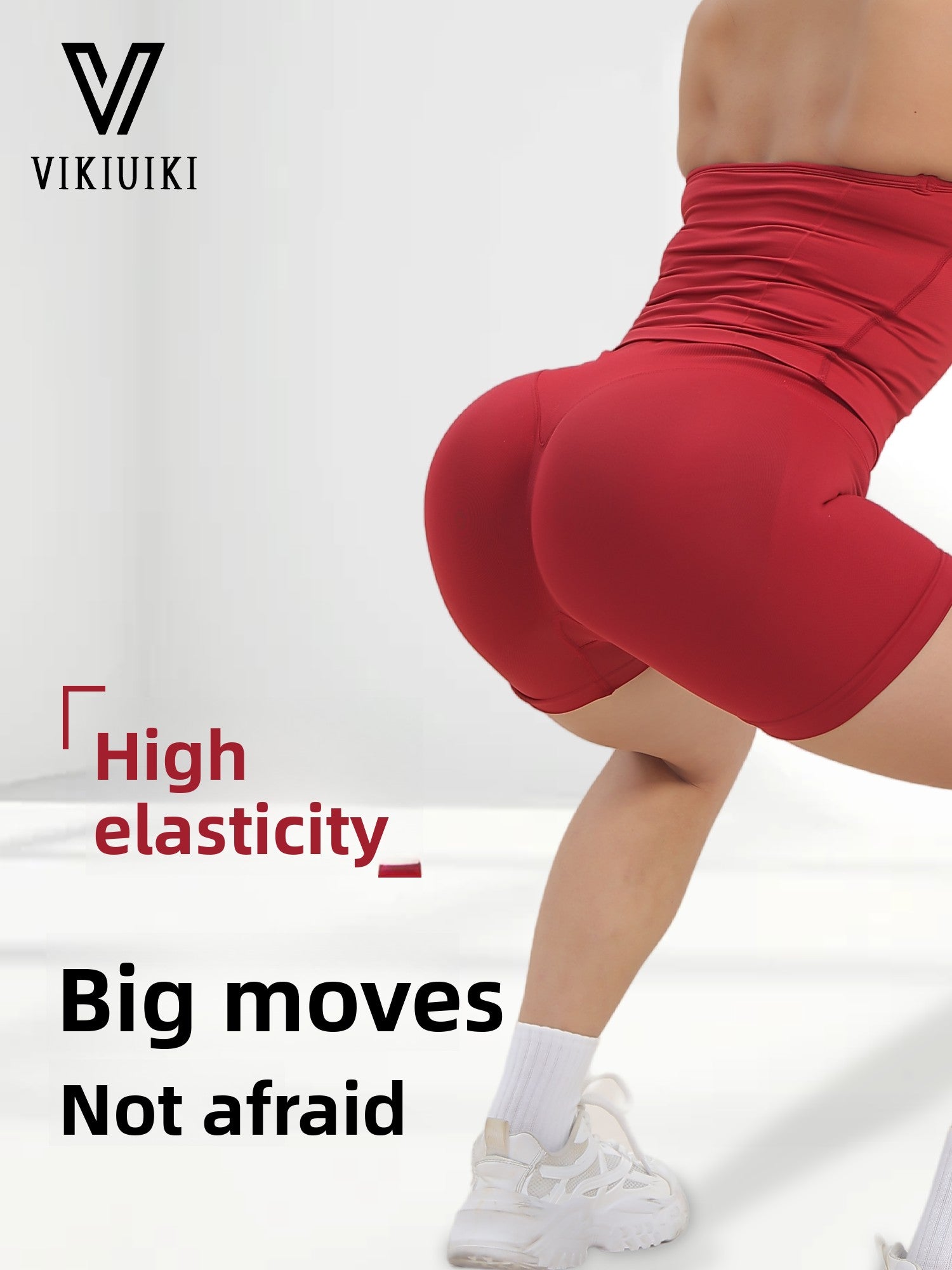 Low-waist yoga shorts with a butt-lifting effect