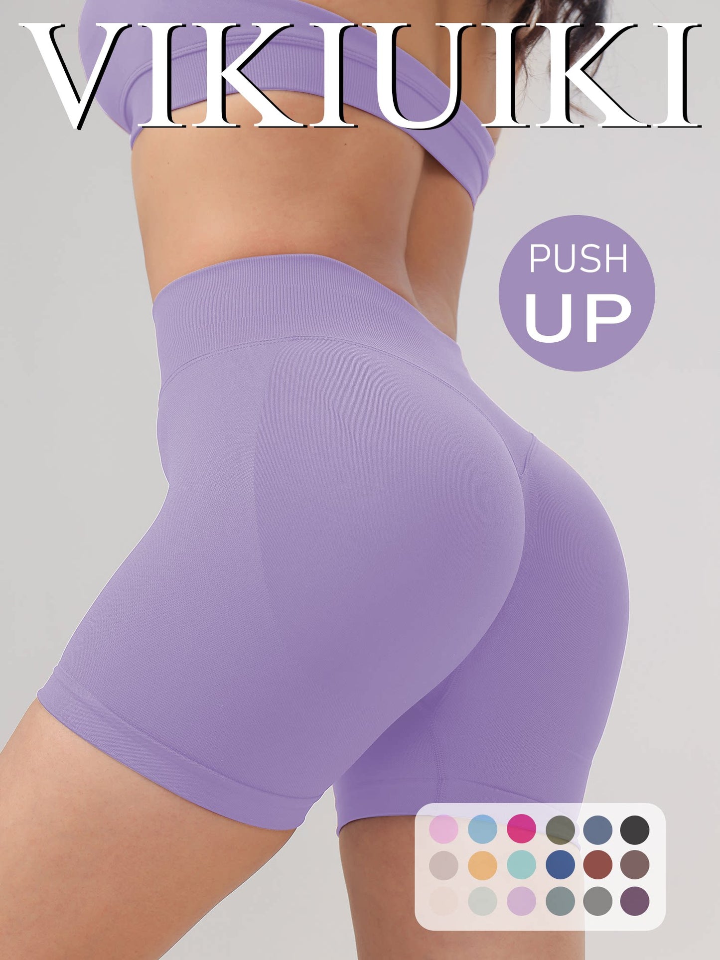 Low-waist yoga shorts with a butt-lifting effect