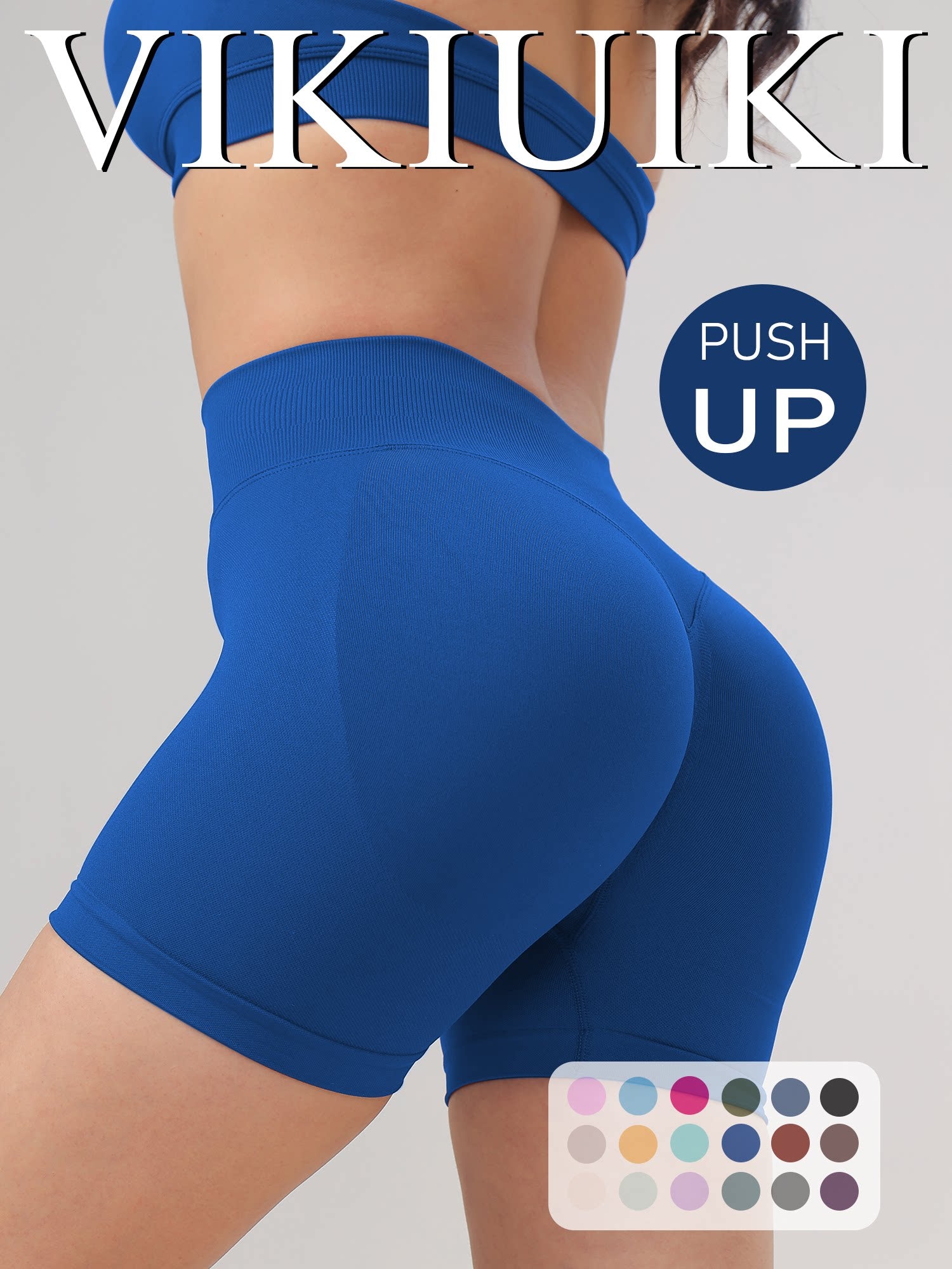 Low-waist yoga shorts with a butt-lifting effect